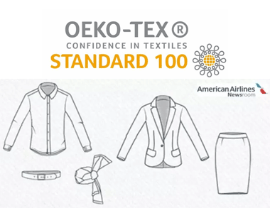 美国航空公司新制服通过STANDARD 100 by OEKO-TEX®认证